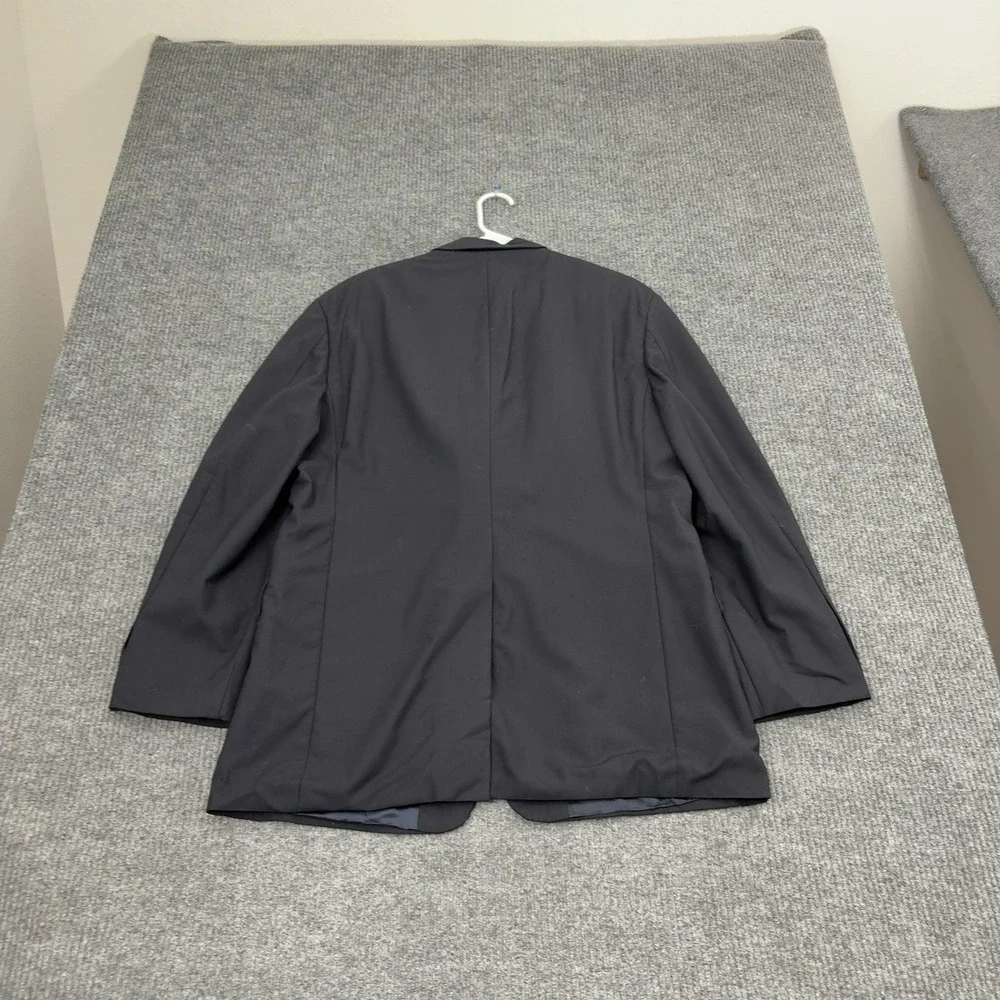 Brooks Brothers Blazer Mens 44 L Black Wool Stretch Two Button Professional